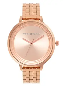 French Connection Analog Rose Gold Dial Women's Watch-FCN0001O