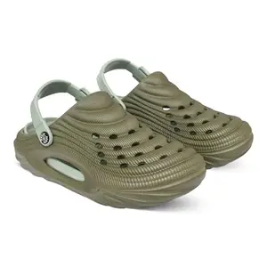 Acorn Men's Lightweight Classic Clogs | Comfortable Slip-On Sandals with Adjustable Back Strap for Men | Breathable Casual Footwear Anti-Skid Outdoor Slides for Men(Mehandi/Olive)_6