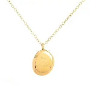 MYKI Tidy elegance & Elegant Gold Pendant with Inspirational Inscription For women & girls