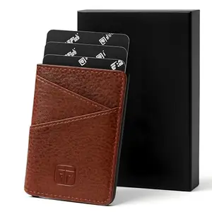 FASHION FREAK Smart Wallet for Men - Slim Pop-Up Card Holder with Quick Access - Original Leather Card Wallet for Men