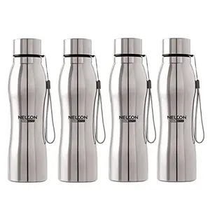 NIRLON Stainless Steel Freezer Water Bottle, (Set, 4 Piece ) 1000 m