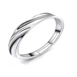 MYKI Luminously adorned Super Band Adjustable Rings for Women