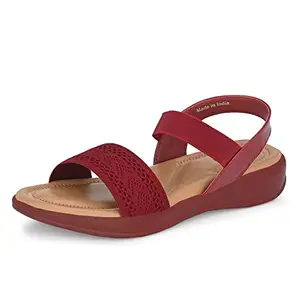 Centrino Maroon Women Sandal For Women 1776-1