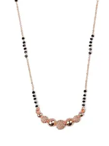 Zeraki Jewels Payal White & Golden Mangalsutra For Women | Traditional Mangalsutra | Mangalsutra Pendant