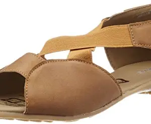 Bata Women's Zeus Gold Fashion Sandals - 4 UK/India (37 EU) (5613098)