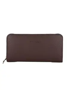 MINI WESST MWW Brown Wallet | Spacious Interior | Lightweight | Vegan Leather | Travel | Shopping | Office | Picnic