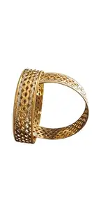 Gold-Plated-Plated Traditional Bangles for Women and Girls set of 2 | SIZE - L | HJ_0036_L