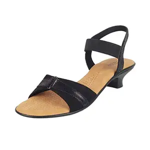 Metro Womens Synthetic Black Sandals (Size (7 UK (40 EU))