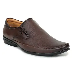 Liberty Fortune Brown Formal Non Lacing Shoe for Mens (UVL-57_Brown-6)