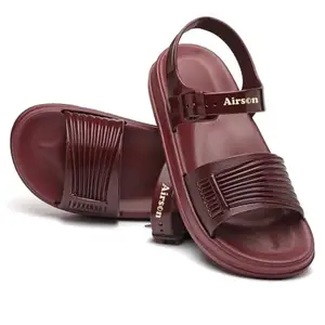 AIRSON AL-47 EXTRA SOFT Women's Classic Cushion Sliders/Slippers with Adjustable Buckle Strap for Adult|Comfortable & LightWeight|Stylish & Anti-Skid|Waterproof & Everyday Flip Flops for Ladies/Girls