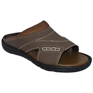 AJANTA Men Brown Outdoor Sandals-5 UK (39 EU) (CG0944)