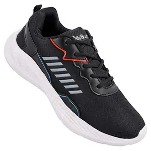 WALKAROO Gents Black Sports Shoe (WS3051) 6 UK