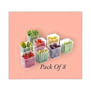 Premium Quality Fridge Storage Boxes Multipurpose containers for Storage Refrigerator Side Door Organizer for Fridge Kitchen Bathroom Stationery |Design - 1483 for Home and Kitchen