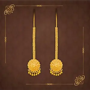 Drashti Collection Traditional Gold Platted Changeable Kaanchain Earrings Brass Drops & Danglers ()_BZ_CMB2020,2021