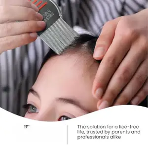 Terminator Lice Comb, Professional Stainless Steel Louse and Nit Comb for Head Lice Treatment, Removes Nits (2024 New Model)