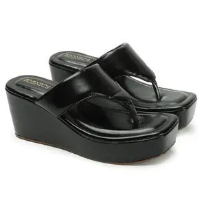 ICONICS Women Sandal,Black,UK-3