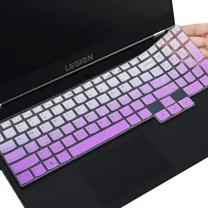 VNJ ACCESSORIES VNJ Silicone Keyboard Skin Cover for Lenovo Legion 5 / Legion Slim 5i / Legion Pro 5i / Lenovo LOQ & Legion Pro 7i | Lenovo ideapad Gaming 3 3i 15.6inch & 16inch Gaming Laptops (GR.Purple)