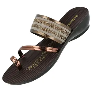 Walkaroo Ladies Copper Sandal (WL7435) 6 UK