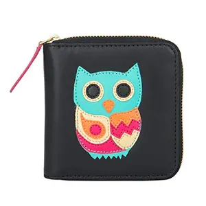 Chumbak Owl Mini Wallet - Black