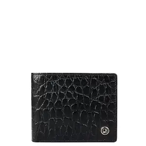 Da Milano Leather RFID Wallet for Men with Multicard Slot - Black (0418OL)