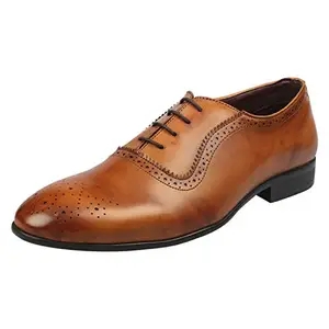 Michael Angelo Men's Derby Shoes - 8UK Tan