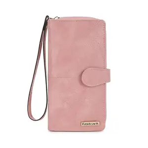 Fastrack Two-Fold Wallet with Wristlet for Women, Girls and Ladies | Has Multiple Card Slots | Made up of Premium Faux Leather Material | Wallets for Casual Carry