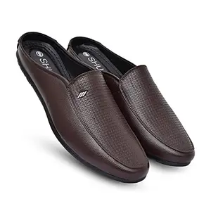 SHUAN synthetic leather mules for men