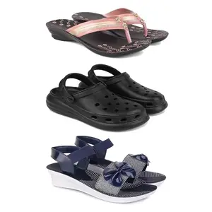 Women's Comfortable Sandal,Casual Lightweight Sandal for Everyday Wear | BTS-(3-COMBO)-1956-O23-1972-6-EURO-37