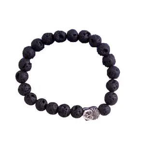 aurrastores Lava Stone Yoga Meditation Buddha Beads Diffuser Band Bracelet For Women, Men, Girls, & Boys (LAB CERTIFIED) -3433