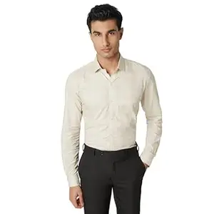 MARK & ALBERT 100% Cotton Full Sleeves Regular Fit Formal Shirt for Men Blue