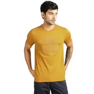 Royal Enfield Brand Patch T-Shirt (Size: S)-TSA230018-MUSTARD
