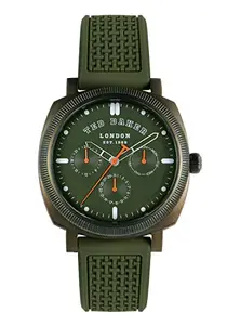 Ted Baker TB Urban Collection Men's Analog Green Dial Coloured Quartz Watch, Round Dial with 44 Case Width - BKPCNS3099I