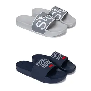 DRACKFOOT Men's Sandals | Lightweight Wear| Stylish & Easy to Wear For Men'S GR-SAN-(2-COMBO)-1589-1588-10