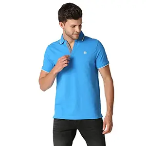 Being Human Being Human Casual Regular Fit T-Shirts(Blue Large)
