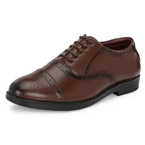Centrino Men's Formal |Business Casual Lace-Up Derby Dress Shoes | Comfort, Style and Durability for Professional or Formal Wear 6458-2_Brown_11