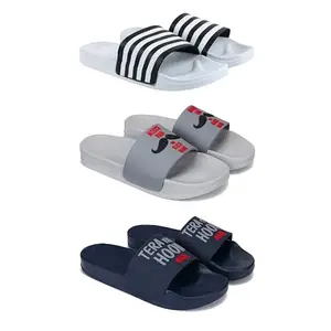 DRACKFOOT Men's Sandals | Lightweight Wear| Stylish & Easy to Wear For Men'S GRT-San-(3-COMBO)-3026-1590-1588-10