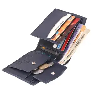 Keviv Genuine Leather Wallet for Men - Blue (GW215)