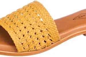 Woodland Women's Yellow SOFTY Slipper-4 UK (37 EURO) (OLSJK 1005)