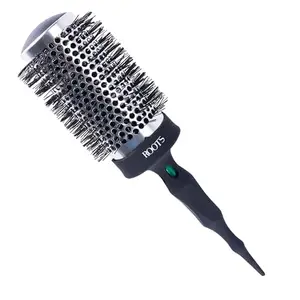ROOTS Theramic Barrel Hair Brush | Ceramic Coated Body for Uniform Heating | For Blow Drying, Curling, Straightening, Add Volume & Shine | For Men & Women | Length - 10.9 Inch, Model - THC53 (BSA)