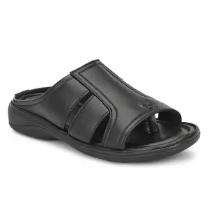 AZZARO BLACK Men Textured Comfort Sandals