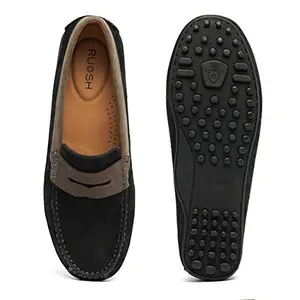 Ruosh Men Footwear Drivers-Slip-on Black