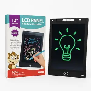 12-inch LCD Writing Tablet, Digital Drawing Board with Stylus, Colour Display for Sketching and Memo Notes