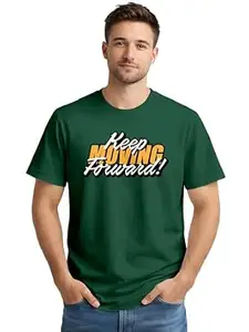 ENCIGER Men’s Graphic Printed Cotton T-Shirt | Casual Round Neck Half Sleeve Tee | Trendy Regular Fit Fashion Wear
