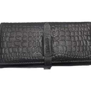 Leather Wallet for Women & Girls (Black)