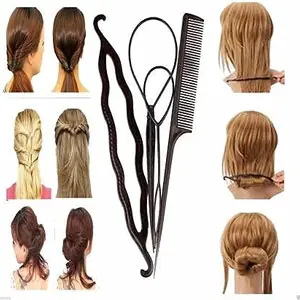 CHRONEX Set of 2, Professional Braids Tools/Hair Styling Kits For girls and Women Hair Accessories (7pcs)