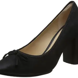 Clarks Women Grace Nina Black Nubuck Leather Fashion Sandals-7 UK/India (41 EU) (91261351274070)