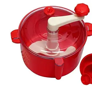 CAZINA Atta Roti Dough Maker- for Home Tool - Atta Maker, Atta Machine, Atta Chakki 3 in 1 for Kitchen, Atta Maker (red)