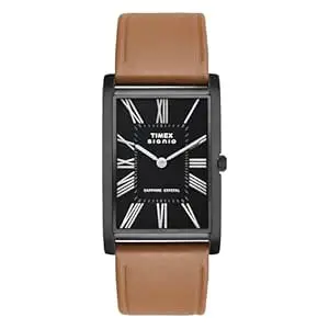 TIMEX Signio Rectangle 28mm Black Dial Analog Men Watch - TWEG34302