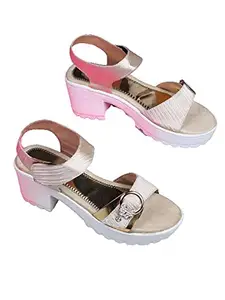WalkTrendy Womens Synthetic Beige Sandals With Heels - 4 UK (Wtwhs502_Beige_37)