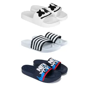 DRACKFOOT Men's Sandals | Lightweight Wear| Stylish & Easy to Wear For Men'S GR-San-(3-COMBO)-3030-3026-1587-9